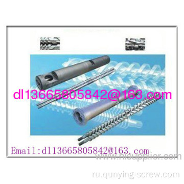 Double Twin Conical Screw Barrel For Machine 